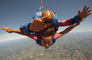 Saut en parachute tandem
